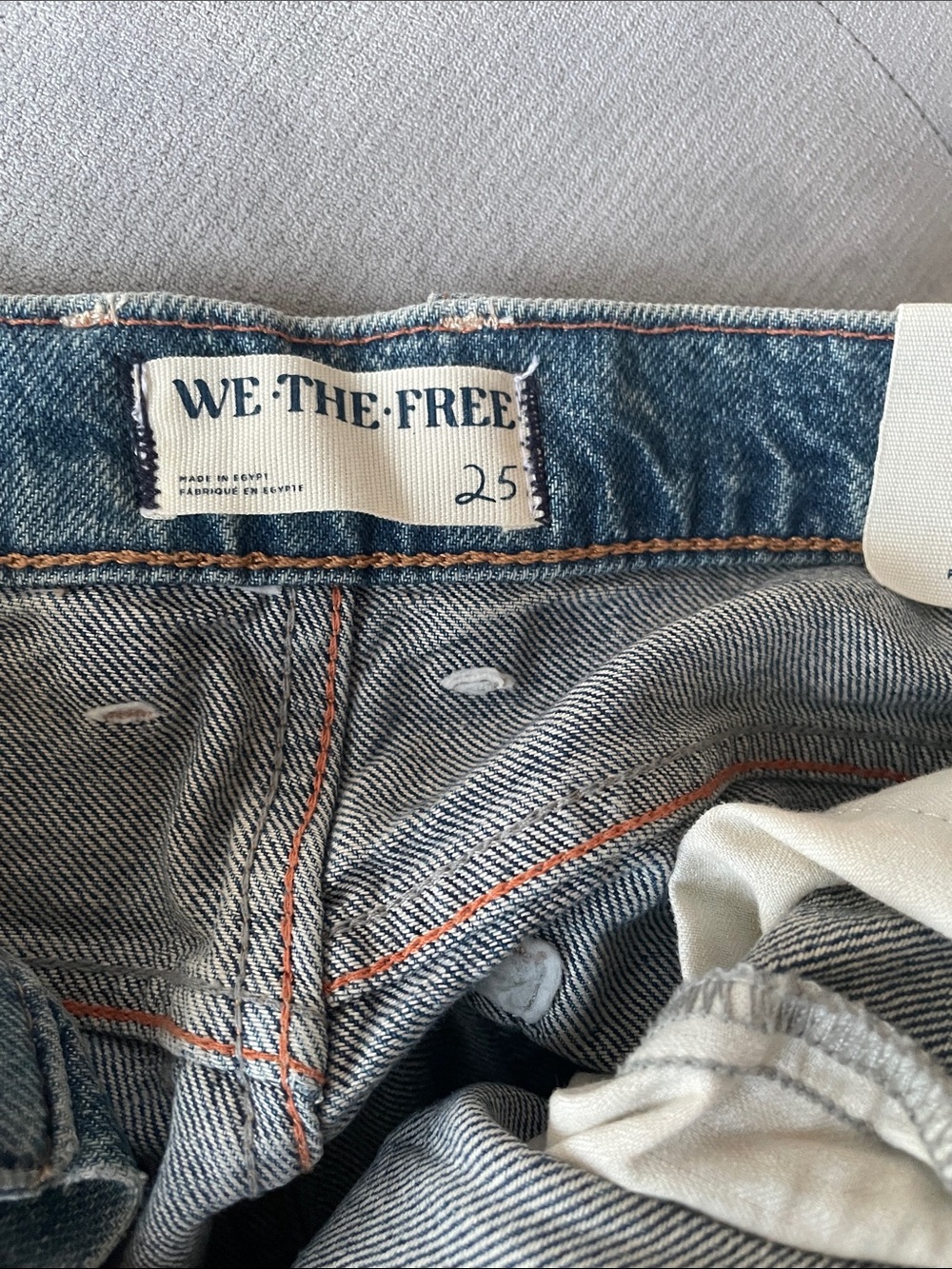 We The Free Blue High-Rise Wide Leg Jeans - Picture 7 of 10